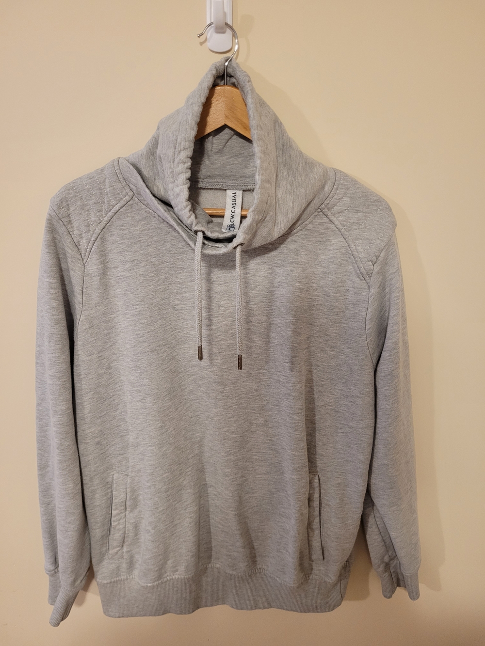 LC Waikiki Casual Men's Grey Pullover Funnel-Neck Sweatshirt Size Large